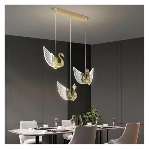 Wmmner Nordische Led-Schwan-Pendelleuchten Luxuriöse Kreative Beleuchtung Kronleuchter Nachttisch-Hängelampe Design Restaurant Treppenhausleuchten, Modern/Kaltweiß/3 Köpfe Lang Wmmner Nordische Led-Schwan-Pendelleuchten Luxuriöse Kreative Beleuchtung Kronleuchter Nachttisch-Hängelampe Design Restaurant Treppenhausleuchten, Modern/Kaltweiß/3 Köpfe Lang von Wmmner