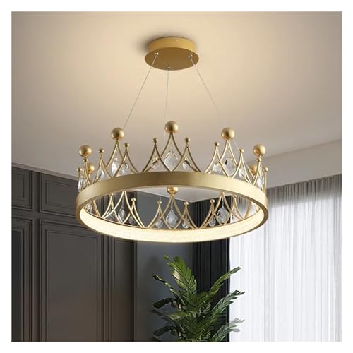 Wmmner Nordische Schlafzimmer-Esszimmer-Pendelleuchte Wohnzimmer Kronleuchter Kristall-Hängeleuchte Moderne Pendelleuchte, Kronleuchter Deckenleuchten/Warmweiß/40 cm von Wmmner