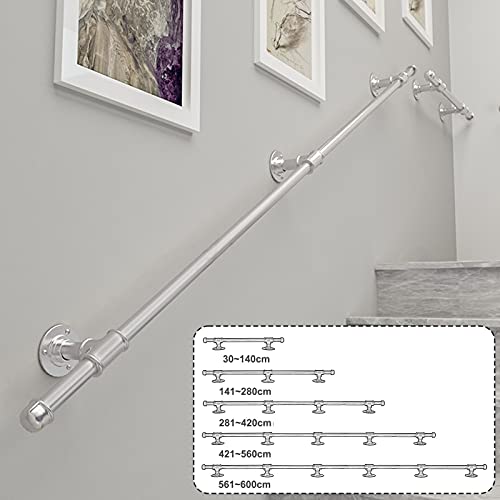 Wmmner Outdoor Stair Rail Support Kit - 150 cm Silberne Griffe, Wandmontiertes Geländer Für Sichere Treppen- Und Treppengeländer- Langlebige Sicherheitslösung Für Treppenhäuser Wmmner Outdoor Stair Rail Support Kit - 150 cm Silberne Griffe, Wandmontiertes Geländer Für Sichere Treppen- Und Treppengeländer- Langlebige Sicherheitslösung Für Treppenhäuser von Wmmner