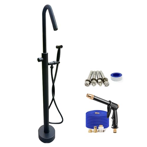 Wmmner Outdoor-Wasserspiel-Fcet-Ständer Aus Edelstahl, Freistehender Gartenhahn, Bodenmontage-Schlauchhalter - 15 * 100 cm (6 * 39 Zoll) Fürr Einfache Bewässerungs- Und Lustige Aktivitäten von Wmmner
