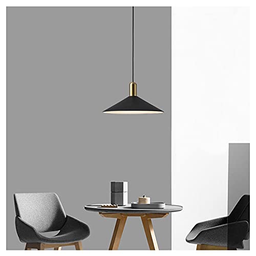Wmmner Pendelleuchte, Kronleuchter Led Kronleuchter Einfache Post-Moderne Kreative Korridor Büro Teeraum Coffee Shop Dekoration Schwarz Led Einzelkopf Lampe Pendelleuchten (Warmes Licht)/Eine Farbe/Wa von Wmmner