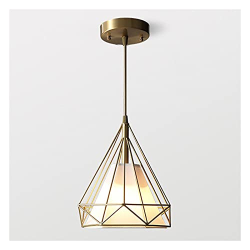 Wmmner Pendelleuchte, Kronleuchter Led Nordic Kreative Persönlichkeit Diamant Kunst Kronleuchter Alle Kupfer Moderne Restaurant Bar Theke Esszimmer Flur Gang Kaffee Shop Haushalt Lampe Pendelleuchten von Wmmner