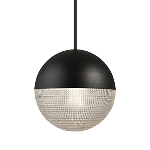 Wmmner Pendelleuchte, Kronleuchter Led Nordic Rund Einzelkopf Kronleuchter Kreative Moderne Persönlichkeit Restaurant Bar Theke Schmiedeeisen Glas 20/30Cm Schlafzimmer Nachttisch Lverstärker Pendelleu von Wmmner