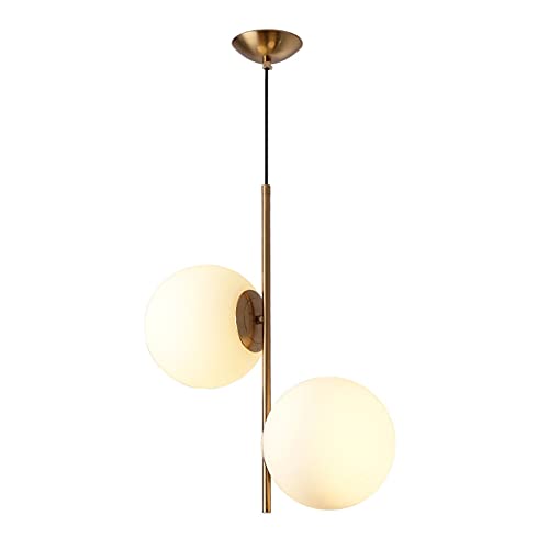 Wmmner Pendelleuchte, Kronleuchter Led Nordic Schlafzimmer Nachttisch Doppelkopf Kronleuchter Kreative Persönlichkeit Einfache Post-Modern Glaskugel Bar Kaffee Restaurant Arbeitszimmer Lampe Pendelleu Wmmner Pendelleuchte, Kronleuchter Led Nordic Schlafzimmer Nachttisch Doppelkopf Kronleuchter Kreative Persönlichkeit Einfache Post-Modern Glaskugel Bar Kaffee Restaurant Arbeitszimmer Lampe Pendelleu von Wmmner