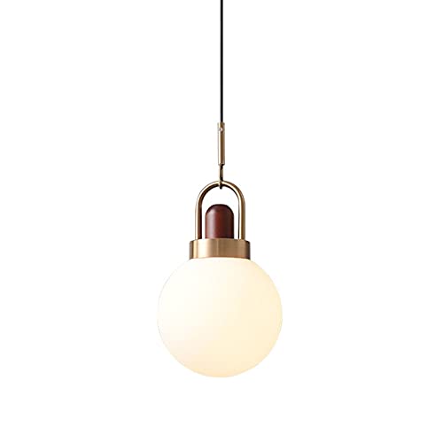Wmmner Pendelleuchte, Kronleuchter Led Single Head Kronleuchter Nordic Minimalist Restaurant Shop Bar Theke Schlafzimmer Nachttisch Balkon Flur Veranda Gang Ball Glas E27 Lampe Pendelleuchten (Warmes Wmmner Pendelleuchte, Kronleuchter Led Single Head Kronleuchter Nordic Minimalist Restaurant Shop Bar Theke Schlafzimmer Nachttisch Balkon Flur Veranda Gang Ball Glas E27 Lampe Pendelleuchten (Warmes von Wmmner