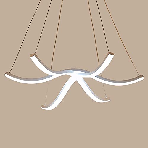 Wmmner Pendelleuchte, Pendelleuchten Post-Modernes Design Led-Kronleuchter Dimmbar- - Deckenleuchteting Fixture- Curve Design Aluminium+ Acryl Höhenverstellbare Pendelleuchte Kompatibel Mit Esszimmer/ Wmmner Pendelleuchte, Pendelleuchten Post-Modernes Design Led-Kronleuchter Dimmbar- - Deckenleuchteting Fixture- Curve Design Aluminium+ Acryl Höhenverstellbare Pendelleuchte Kompatibel Mit Esszimmer/ von Wmmner