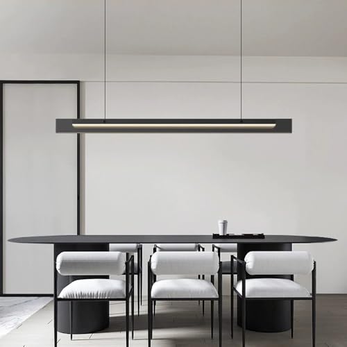 Wmmner Pendelleuchte Für Esszimmer Led-Linearleuchten, Edelstahl-Inselbeleuchtung 3000K/4000K/6000K Dimmbar, Kronleuchterlampe Für Billardtisch, Bar, Garage, Werkbank/100 cm Wmmner Pendelleuchte Für Esszimmer Led-Linearleuchten, Edelstahl-Inselbeleuchtung 3000K/4000K/6000K Dimmbar, Kronleuchterlampe Für Billardtisch, Bar, Garage, Werkbank/100 cm von Wmmner