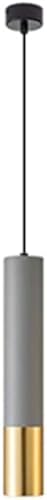 Wmmner Pendelleuchte Graue & Goldfarbene Lineare Leuchte – 7W Led-Hängeleuchte Insel, Bar, Zimmer, Höhenverstellbar (Warmes Licht, 40 Cm/15 7 Zoll)/Weißes Licht/50 cm von Wmmner