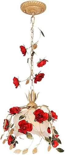 Wmmner Pendelleuchten Moderner Kronleuchter Für Ein Ländliches Schlafzimmer Mädchenprinzessinnenzimmer Rose Einfacher Kronleuchter Für Den Gang Hochzeit, Modernes Esszimmer von Wmmner