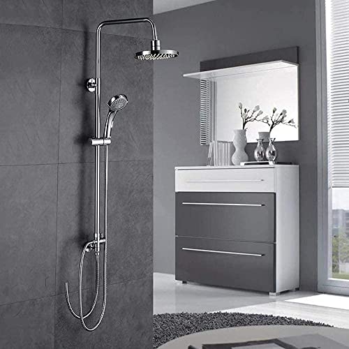 Wmmner Schwenkbare Duschsäule Duschset Mit Handbrause Und Regenduschkopf von Wmmner