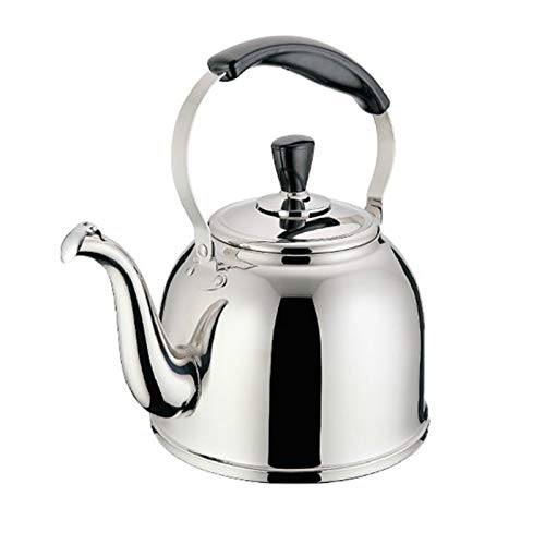 Wmmner Silber Herd Top Pfeife Wasserkocher Edelstahl Düse Wasserkocher Mit Bakelit Griff Geeignet Für Alle Öfen Teekanne Für Kaffee, Milch Usw., Gas Elektrisch Anwendbar Wmmner Silber Herd Top Pfeife Wasserkocher Edelstahl Düse Wasserkocher Mit Bakelit Griff Geeignet Für Alle Öfen Teekanne Für Kaffee, Milch Usw., Gas Elektrisch Anwendbar von Wmmner