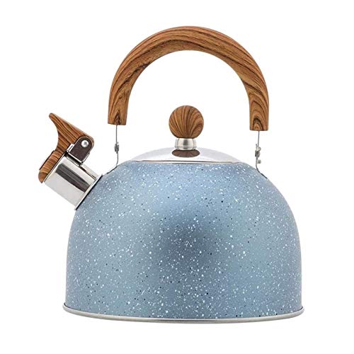 Wmmner Teekocher Herdpfeife Wasserkocherfür Gas Herd Teekanne Camping Wasserkocher Spray Farbe Pfeife Wasserkocher 2.5L Europäischen Stil Küchenutensilien von Wmmner