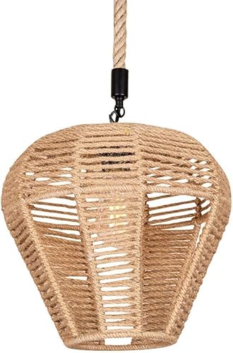 Wmmner V-Intage Hanf Seil Pendelleuchte Rustikale Gewebte Hängende Lampe 1 Licht Hanfseil Lichtdeckenleuchte Leuchte Retro Käfig Korb Kronleuchter Für Küche Insel Wohnzimmer Cafe Ulz 000597 Große Mass Wmmner V-Intage Hanf Seil Pendelleuchte Rustikale Gewebte Hängende Lampe 1 Licht Hanfseil Lichtdeckenleuchte Leuchte Retro Käfig Korb Kronleuchter Für Küche Insel Wohnzimmer Cafe Ulz 000597 Große Mass von Wmmner