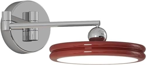 Wmmner Verstellbare Wandleuchte Mit Teleskopierbarem Schwenkarm Led-Wandleuchte Moderne Chrom-Wandleuchte Mit Festem Kabel, Deckenleuchte/Rot Wmmner Verstellbare Wandleuchte Mit Teleskopierbarem Schwenkarm Led-Wandleuchte Moderne Chrom-Wandleuchte Mit Festem Kabel, Deckenleuchte/Rot von Wmmner