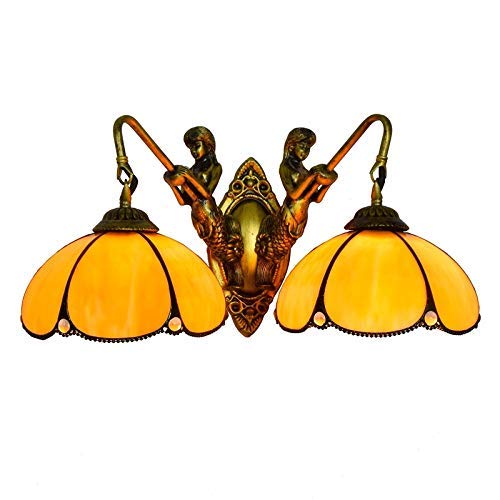 Wmmner Wandleuchte, Britische Moderne Meerjungfrau Flur Doppelkopf Wandleuchte Einfache Kreative Farbe Glas Restaurant Glas Lampe Dekoration Wandleuchte Wmmner Wandleuchte, Britische Moderne Meerjungfrau Flur Doppelkopf Wandleuchte Einfache Kreative Farbe Glas Restaurant Glas Lampe Dekoration Wandleuchte von Wmmner