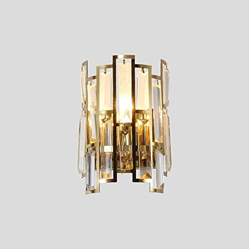 Wmmner Wandleuchte, Kristall-Wandleuchte, Wandleuchten Für Den Nachttisch, Goldene Wandleuchte, Leuchten, Kristall-Wandleuchte, Moderne Wandleuchte Mit Beleuchtung, Für Schlafzimmer, Wohnzimmer, Schla von Wmmner