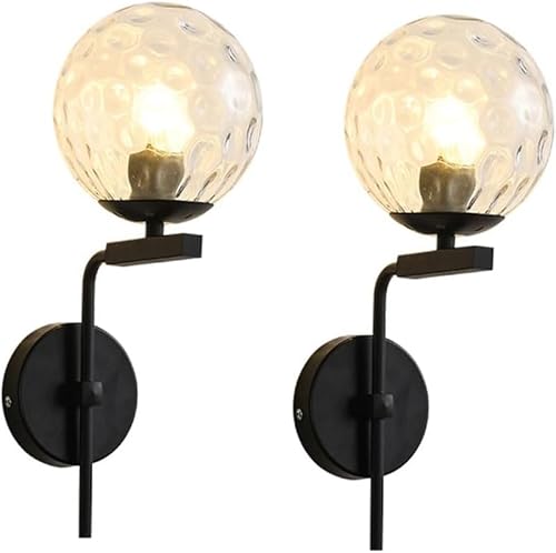 Wmmner Wandleuchte, Wandleuchte aus Schwarzgold, moderne Wandleuchte aus der Mitte des Jahrhunderts, industrielle Globus-Wandleuchte für den Innenbereich, Vintage-Wandleuchte mit Globus aus Wmmner Wandleuchte, Wandleuchte aus Schwarzgold, moderne Wandleuchte aus der Mitte des Jahrhunderts, industrielle Globus-Wandleuchte für den Innenbereich, Vintage-Wandleuchte mit Globus aus von Wmmner