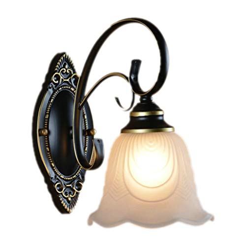 Wmmner Wandleuchte Deckenleuchte Schmiedeeisen Retro Einfache Nachttischlampe Schlafzimmer Balkon Wohnzimmer Esszimmer Arbeitszimmer Kreative Wandleuchte Im Landhausstil Wandleuchten von Wmmner