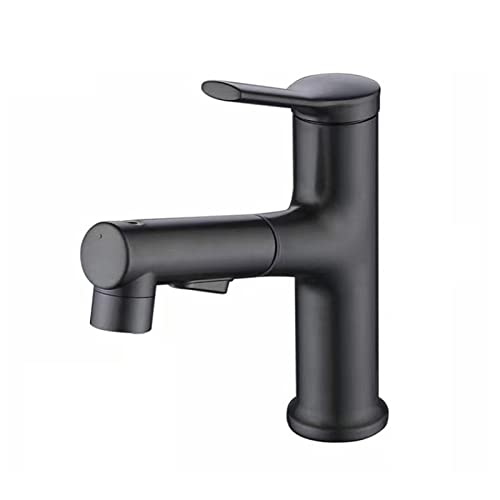 Wmmner Waschbeckenhahn Mit Ausziehbarem Sprayer Einziehbare Warmwasser- Und Kaltwasserspülenarmaturen Messing Einzelloch Mit 3 Wasserströmen Einzelgriff Multifunktionaler Waschbeckenhahn Für Waschbeck von Wmmner