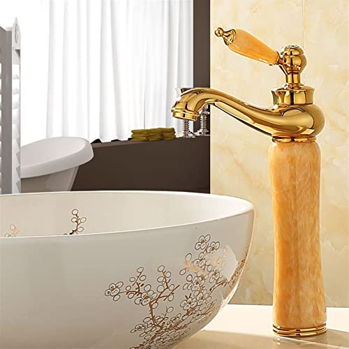 Wmmner Wasserhähne, Wasserhahn, Beckenmischer Wasserhahn Waschbecken Wasserhähne, Jade Waschbecken Hohe Wasserhähne, Badezimmer Wasserhahn Waschtisch Gefäß Waschbecken Mixer, Kalt- Und Warmwasserhahn von Wmmner
