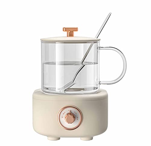 Wmmner Wasserkocher, Wasserkocher Wasserkocher Milchkessel Glas Teekanne Multifunktions Stummschaltung Des Sounds Dicke Druckguss-Aluminium-Heizplatte Split Cup Körper 400M(B)/B/400Ml von Wmmner