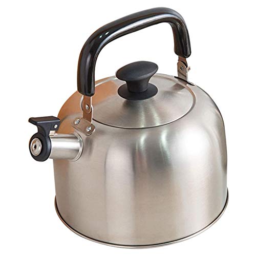 Wmmner Wasserkocher Mit Großer Kapazität Mit Ergonomischem Hitzebeständigem Griff Edelstahl-Teekanne Geeignet Für Verschiedene Öfen Für Kaffee, Milch Usw., Gas Anwendbar von Wmmner