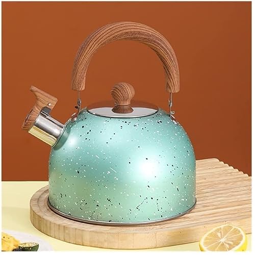 Wmmner Whistle Kettle,Stove Top Kettle, Tea Kettle Stovetop With Push-Button Switch Water Boiler Pot Whistle Teapot For Gas Stove Induction Cooker Camping Hob Kettle von Wmmner