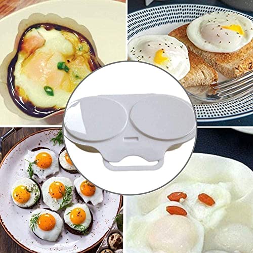 Eier-Dampfgarer für die Mikrowelle, runde Form, Ei, Spiegelei, Pochierer, Eier-Werkzeug von Wmool