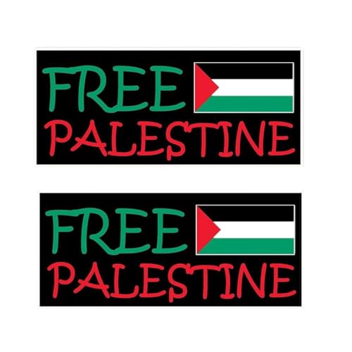 Wmool Kostenlose Palästina-Flagge Auto Aufkleber, wasserdichte Vinyl Palästina Flagge Aufkleber Aufkleber Fenster für Auto Palästin Unterstützung Stoßstange, von Wmool