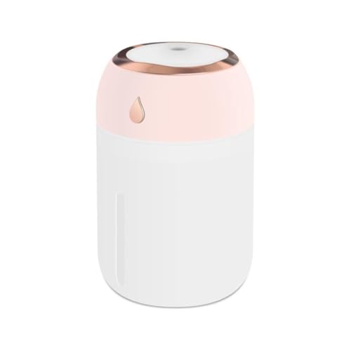 Tragbarer USB-Auto-Luftbefeuchter, Mini-Diffusor mit farbigem Nachtlicht-Sprüher für Raumdiffusor, Auto-Duft von Wmool