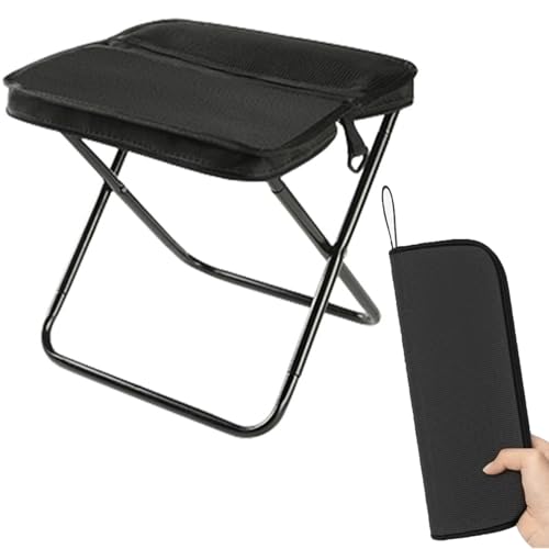 Wmzjnljy 1 x Campinghocker, 32 x 30 x 28 cm, tragbar, faltbar, leicht, leicht, Mini-Klapphocker zum Wandern, Angeln und Picknick (Z143-1) von Wmzjnljy