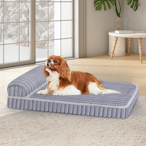 Komfort-Hundebetten für mittelgroße Hunde, Hundebett mit abnehmbarem, waschbarem Bezug, Deluxe-Plüsch-Hundebett für Käfig mit Kissen, rutschfeste Haustiermatte, Matratze für Hundehütte mit Komfort-Hundebetten für mittelgroße Hunde, Hundebett mit abnehmbarem, waschbarem Bezug, Deluxe-Plüsch-Hundebett für Käfig mit Kissen, rutschfeste Haustiermatte, Matratze für Hundehütte mit von Wn's Day