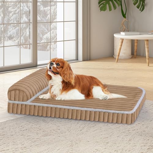 Komfort-Hundebetten für mittelgroße Hunde, Hundebett mit abnehmbarem, waschbarem Bezug, Deluxe-Plüsch-Hundebett für Käfig mit Kissen, rutschfeste Haustiermatte, Matratze für Hundehütte mit Komfort-Hundebetten für mittelgroße Hunde, Hundebett mit abnehmbarem, waschbarem Bezug, Deluxe-Plüsch-Hundebett für Käfig mit Kissen, rutschfeste Haustiermatte, Matratze für Hundehütte mit von Wn's Day