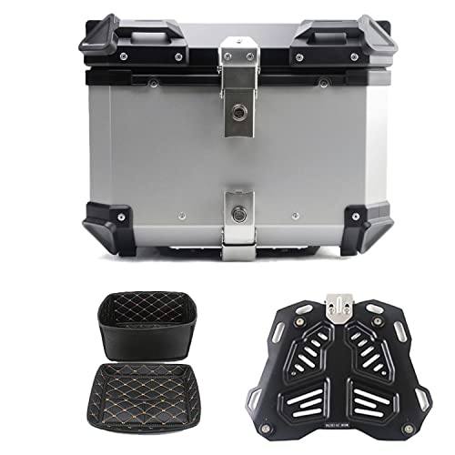 WNANCH Aluminium Motorradkoffer & Gepã Topcase 28L 36L 45L 55L 65L 80L 100L Top Case Roller Koffer Mit 2 Schlüsseln Helmkoffer für Elektromobil (Size : B-36L) von Wnanch