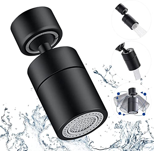 Universal Spritzfilter, 360° Drehbarer Luftsprudler Wasserhahn Aufsatz, 2 Modi Verstellbarer Wassersparfilter für 22mm Innengewinde und 24mm Außengewinde, Küche Bad Universal Spritzfilter, 360° Drehbarer Luftsprudler Wasserhahn Aufsatz, 2 Modi Verstellbarer Wassersparfilter für 22mm Innengewinde und 24mm Außengewinde, Küche Bad von Wnddle