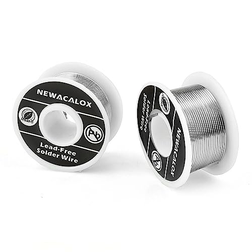 2 Stück 100 g 1 mm Schweißdraht Spule Zinn Bleischnur Flux 2,0 % Silber Lötdraht zum Löten von WnewTools
