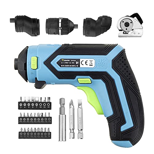 4-in-1 Multifunktions-4-V-Lithium-Mini-Akku-Elektro-Schraubendreher, abgewinkelter Winkel-Adapter-Set von WnewTools