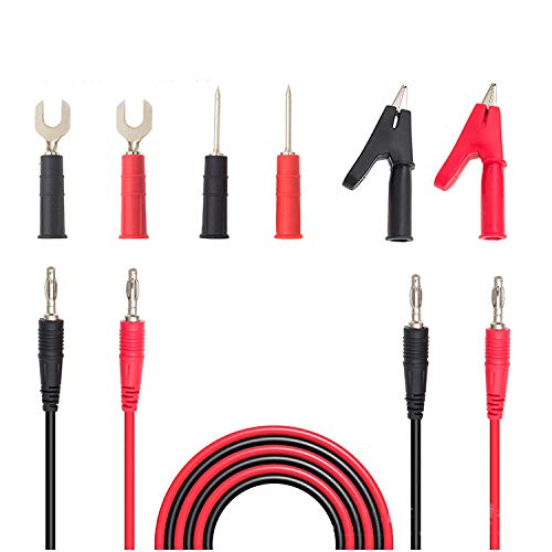 8 in 1 1M kombinierte Multimeter Testlinie Bananenstecker U-förmige Gabel Krokodilklemme 2,0 Pin Testkabel von WnewTools