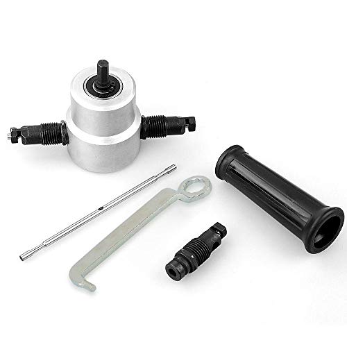 YT-160A Doppelkopf-Blechknabberschneider mit Metallkasten-Bohraufsatz Metallblechschneider von WnewTools