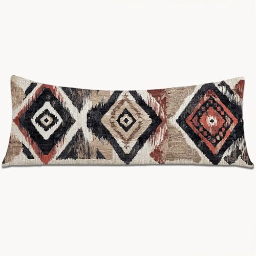 Kissenbezüge 160x50 Seitenschläferkissen Bezug Retro Body Pillow Case mit Unsichtbarem Reißverschluss, Langes Side Sleeper Pillow Cover, Heimdekoration für Sofa, Schlafzimmer, Wohnzimmer （Boho） 1Y-952 von Wngssnho