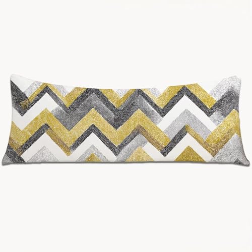 Seitenschläferkissen Bezug 145x40 Langer Kissenbezüge Gelb Beidseitiger Druck Nachttischkissen, Extragroße Kissenbezug mit Unsichtbarem Reißverschluss, Samt Body Pillow Case Heimdekoration(Grau)1Y-943 Seitenschläferkissen Bezug 145x40 Langer Kissenbezüge Gelb Beidseitiger Druck Nachttischkissen, Extragroße Kissenbezug mit Unsichtbarem Reißverschluss, Samt Body Pillow Case Heimdekoration(Grau)1Y-943 von Wngssnho