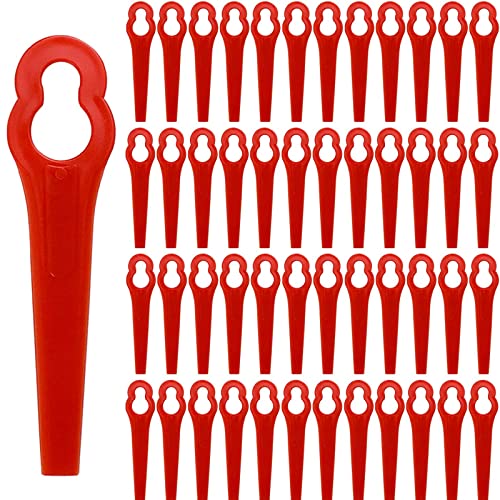 120 Stück Rasentrimmer Zubehör, Ersatzmesser Set, Rasentrimmerersatz, Ersatzmesser Rasentrimmer, Akku-Rasentrimmer Kunststoff Messer für Rasentrimmer Lux-Tools von WnlahuWA