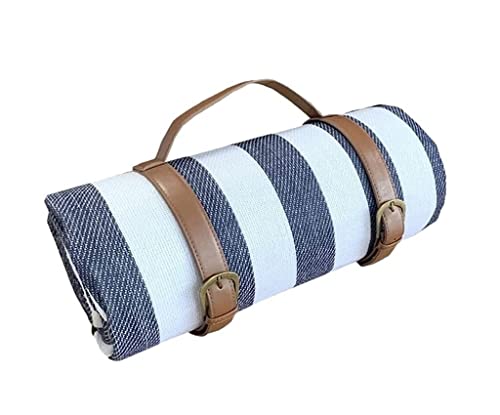 Wnota Picknickdecke, Strandmatte, Picknickdecke, tragbare Campingmatte für Strand, Wandern, Gras, Reisen für Familie auf Gras, Picknickmatte (blau: einfarbig, Größe: 150 x 200 cm) von Wnota