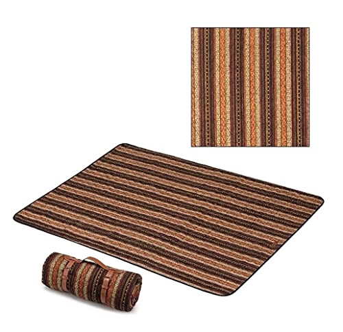 Wnota Picknickdecke, Strandmatte, kreative Stranddecke, tragbare Picknickdecke, wasserdichte Picknickmatte, geeignet für Strand, Reisen, Camping, Wandern, Picknickmatte (Blau: einfarbig, Größe: 139 x von Wnota