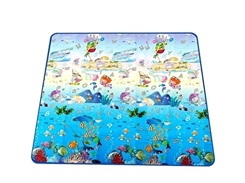 Wnota Picknickdecke, Strandmatte, kreative Stranddecke, wasserdicht, Picknickdecke, Outdoor-Picknickmatte, geeignet für Reisen, Camping, Picknick-Matte (Blau: einfarbig, Größe: 150 x 180 cm) von Wnota