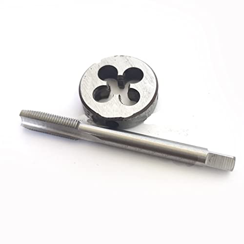 Wnuanjun 2 Teile/Set. HSS. Metrische rechte Stecker-Tap- und Matrize-Set M7 M7X1 M7X0.75. Feinfaden Schneiden Gerade Flötenarmaturen Rundformen Sets M7x0.5 (Größe : M7X0.5) von Wnuanjun