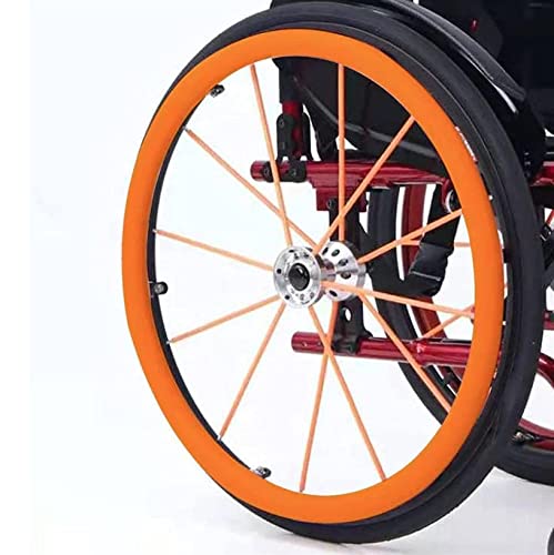 WoCOyo Rollstuhl Greifreifen Abdeckungen 1 Paar rutschfeste Verschleißfeste Kieselgel Rollstuhl Greifreifenabdeckungen Greifring Schutzabdeckung Verbessern Griff und Traktion,001,24inch WoCOyo Rollstuhl Greifreifen Abdeckungen 1 Paar rutschfeste Verschleißfeste Kieselgel Rollstuhl Greifreifenabdeckungen Greifring Schutzabdeckung Verbessern Griff und Traktion,001,24inch von WoCOyo