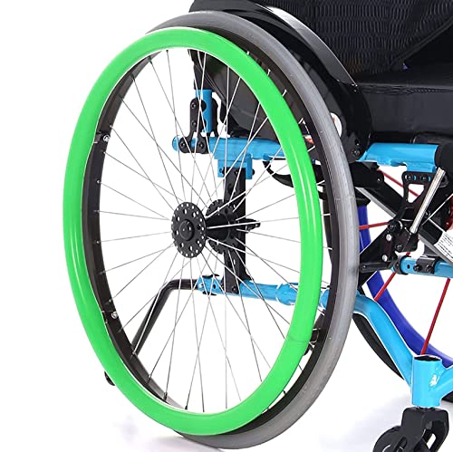 WoCOyo Rollstuhl Greifreifen Abdeckungen 1 Paar rutschfeste Verschleißfeste Kieselgel Rollstuhl Greifreifenabdeckungen Greifring Schutzabdeckung Verbessern Griff und Traktion,003,22inch WoCOyo Rollstuhl Greifreifen Abdeckungen 1 Paar rutschfeste Verschleißfeste Kieselgel Rollstuhl Greifreifenabdeckungen Greifring Schutzabdeckung Verbessern Griff und Traktion,003,22inch von WoCOyo