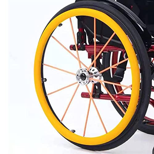 WoCOyo Rollstuhl Greifreifen Abdeckungen 1 Paar rutschfeste Verschleißfeste Kieselgel Rollstuhl Greifreifenabdeckungen Greifring Schutzabdeckung Verbessern Griff und Traktion,007,24inch WoCOyo Rollstuhl Greifreifen Abdeckungen 1 Paar rutschfeste Verschleißfeste Kieselgel Rollstuhl Greifreifenabdeckungen Greifring Schutzabdeckung Verbessern Griff und Traktion,007,24inch von WoCOyo