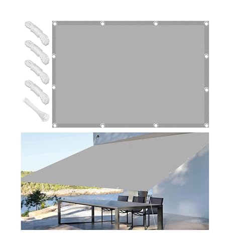 Sonnensegel Wasserdicht Rechteckig 2.5x2.5M UV Schutz Wetterschutz Sonnenschutz PES Polyester mit Ösen für Terrasse Balkon Garten Hellgrau Sonnensegel Wasserdicht Rechteckig 2.5x2.5M UV Schutz Wetterschutz Sonnenschutz PES Polyester mit Ösen für Terrasse Balkon Garten Hellgrau von Woace
